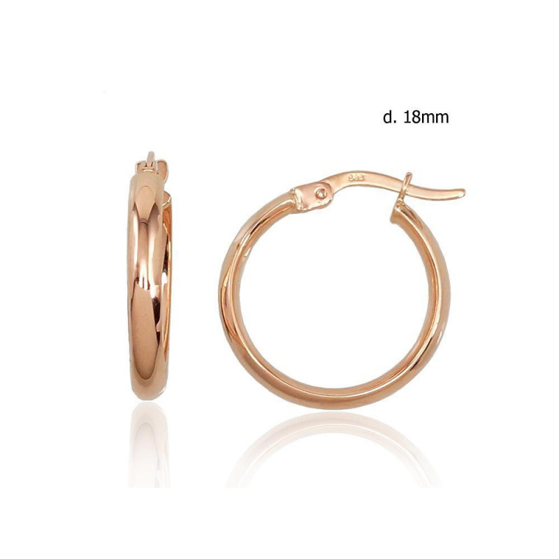 Gold rings-earrings 1200987(Au-R), Red Gold 585°