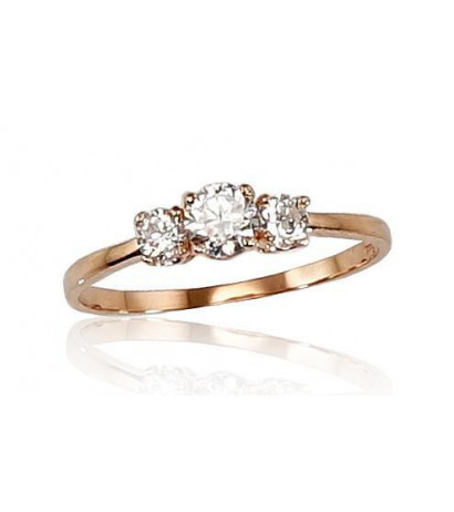 Gold ring 1100240(Au-R)_CZ,...