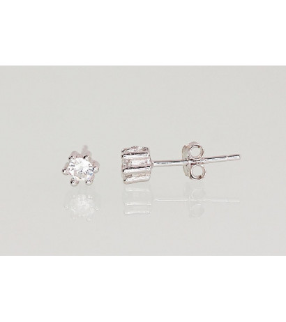 Silver stud earrings...