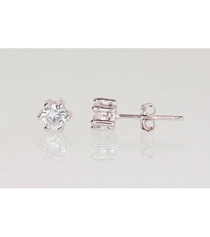 Silver stud earrings...