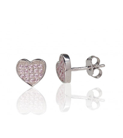 Silver stud earrings...