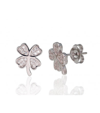 Silver stud earrings...