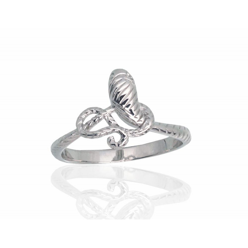 Silver ring 2101787(PRh-Gr), Silver 925°, Rhodium (Plating)