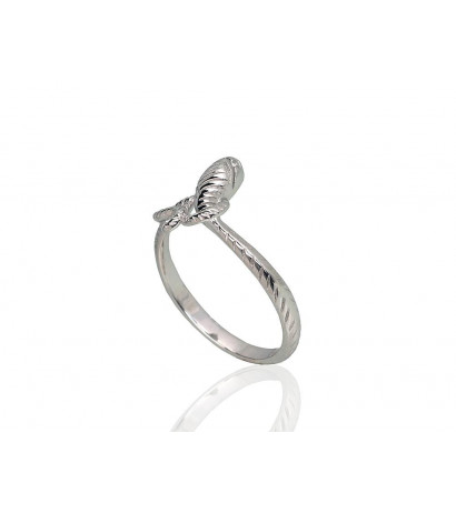 Silver ring 2101787(PRh-Gr), Silver 925°, Rhodium (Plating)