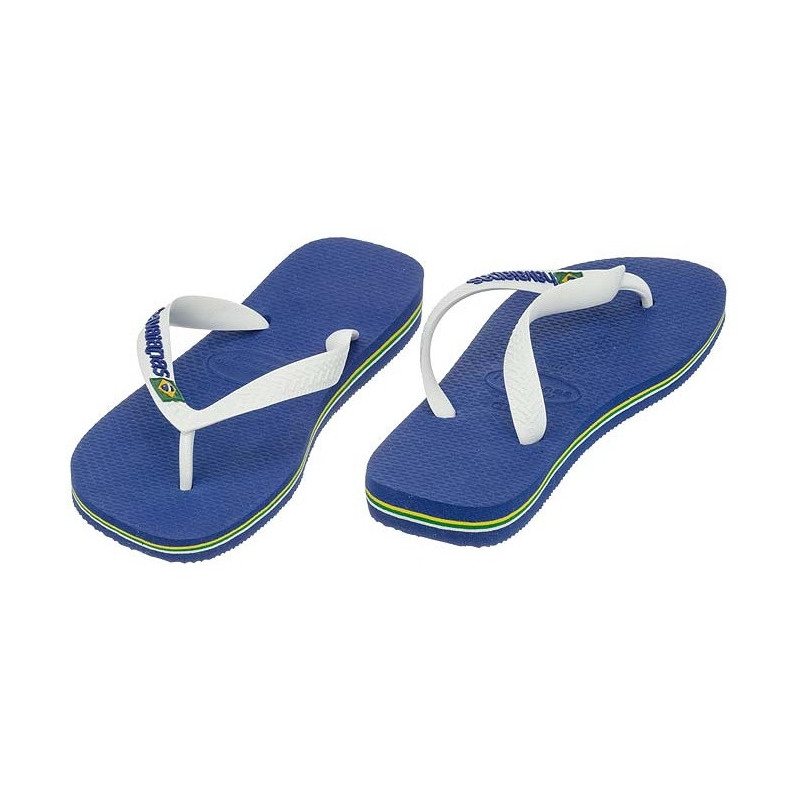 Havaianas Brasil Logo Aul Naval Marine Blue 4110850-2711 (HI1-c) flip flops