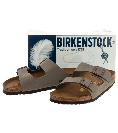 Birkenstock Arizona BS Nubuk Stone 151211 (BK17-b) slippers