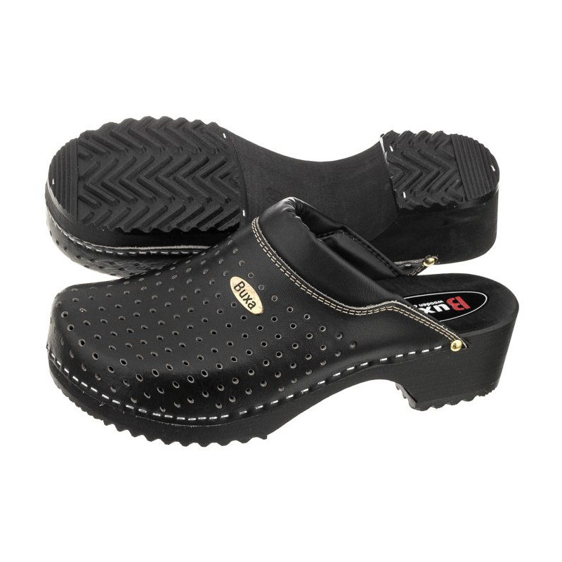 Buxa Supercomfort Czarne F11 (BX2-a) Women's Shoes/Flip Flops