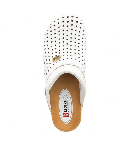 Buxa Supercomfort Białe F11 (BX2-b) Women's Shoes/Flip Flops