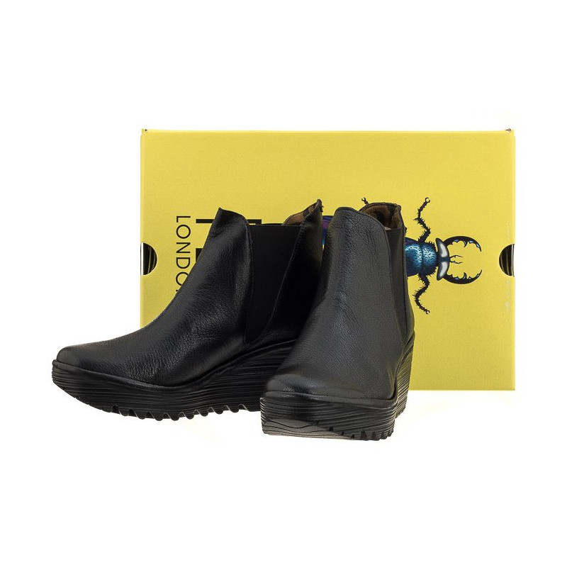 FLY London Yoss Mousse Black P500431000 (FL103-a) Boots