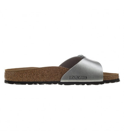 Birkenstock Madrid Silver 040413 (BK6-e) Women's Shoes/Flip Flops