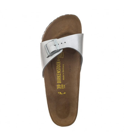 Birkenstock Madrid Silver 040413 (BK6-e) Women's Shoes/Flip Flops