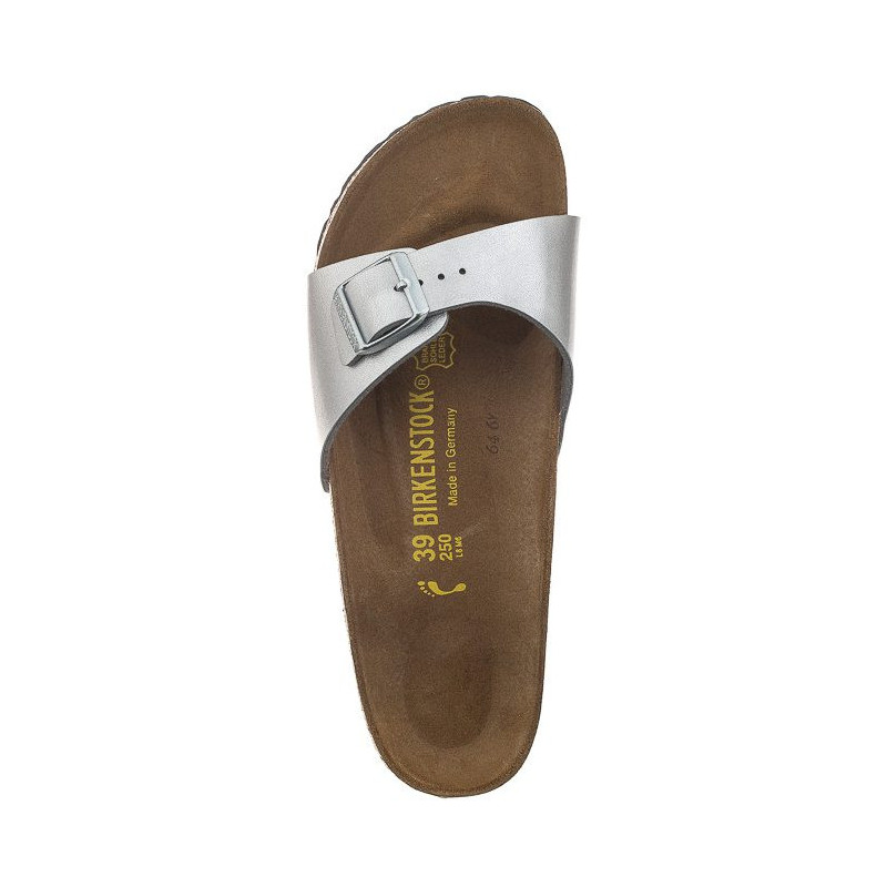 Birkenstock Madrid Silver 040413 (BK6-e) Women's Shoes/Flip Flops