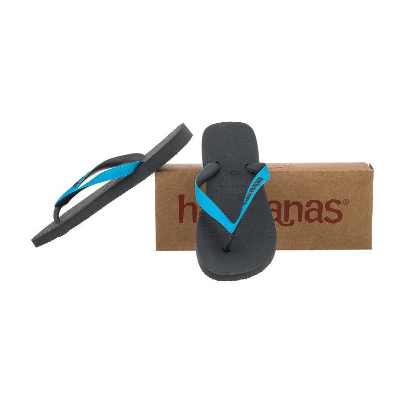 Havaianas Top Mix Grey/Turquoise 4115549-9482 (HI9-h) flip flops