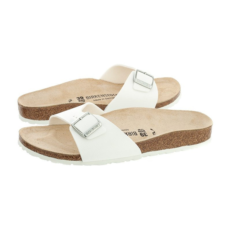 Birkenstock Madrid White 040733 (BK24-a) Women's Shoes/Flip Flops