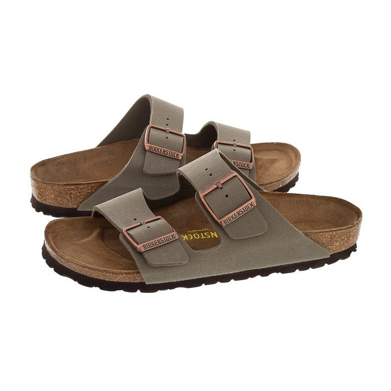 Birkenstock Arizona BF Nubuk Stone 151213 (BK19-b) Women's Shoes/Flip Flops