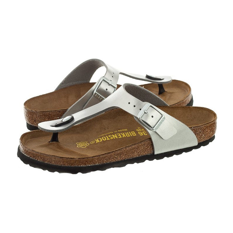 Birkenstock Gizeh Silver 043851 (BK13-d) flip flops