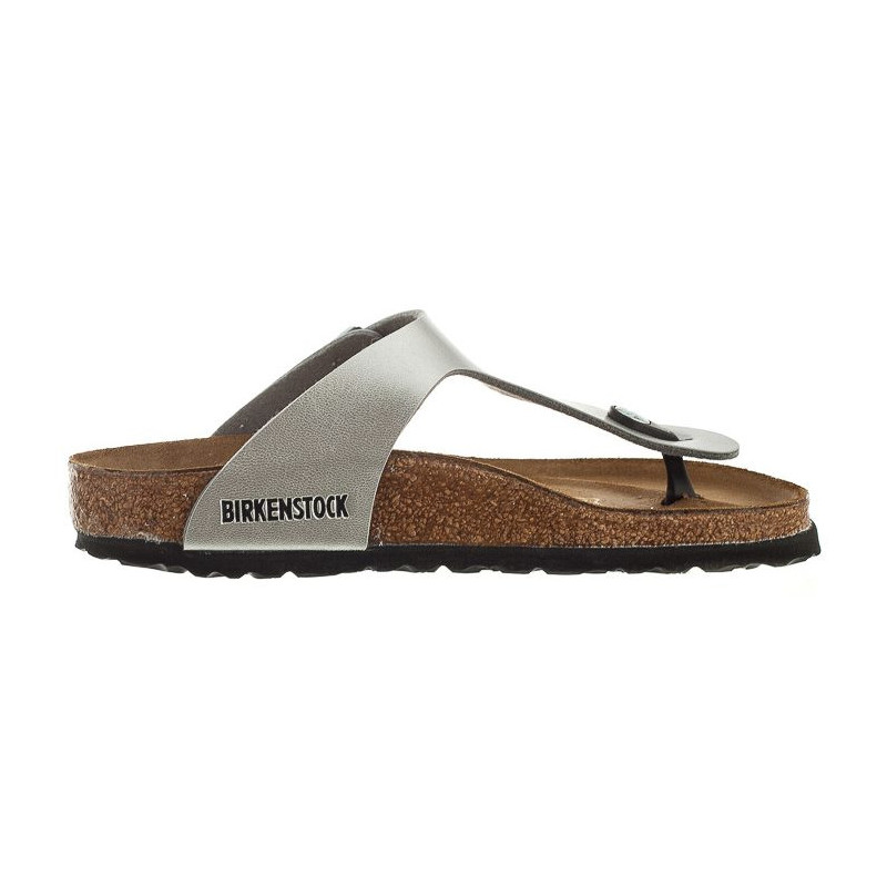 Birkenstock Gizeh Silver 043851 (BK13-d) flip flops