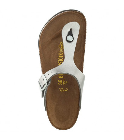 Birkenstock Gizeh Silver 043851 (BK13-d) flip flops