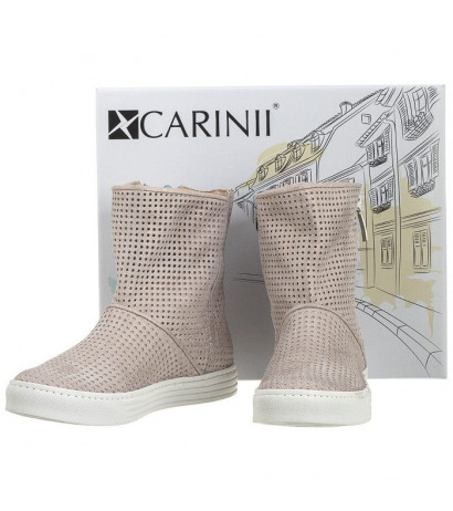 Carinii Złote Ażurowe B3578 (CI151-d) shoes