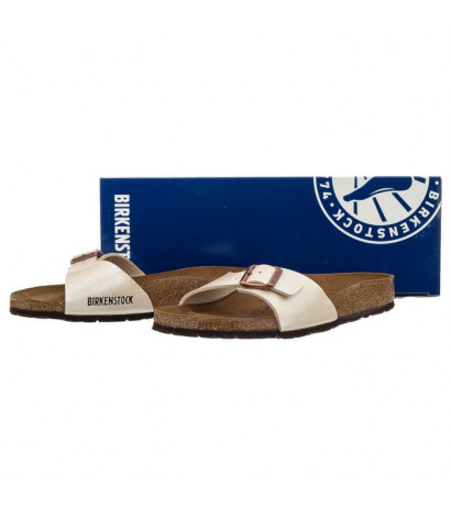 Birkenstock Madrid Graceful Pearl White 0940153 (BK41-d) Women's Shoes/Flip Flops