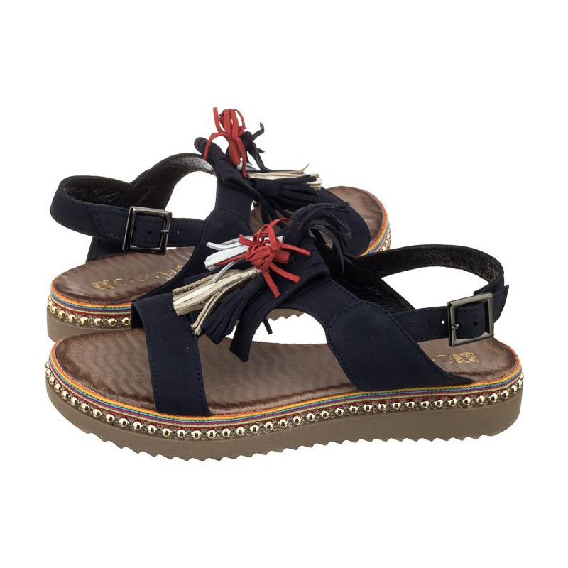 Carinii Granatowe B4425 (CI302-b) sandals