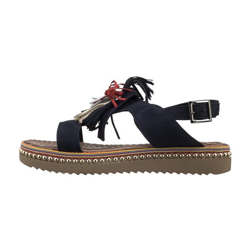 Carinii Granatowe B4425 (CI302-b) sandals