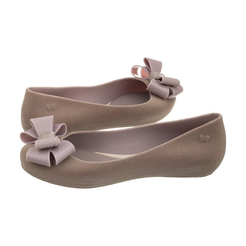 Zaxy Pop Flocked II Fem 82542/51920 Beżowe (ZA70-d) ballerinas