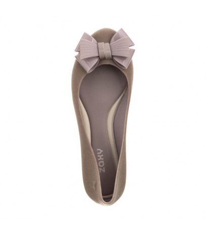 Zaxy Pop Flocked II Fem 82542/51920 Beżowe (ZA70-d) ballerinas