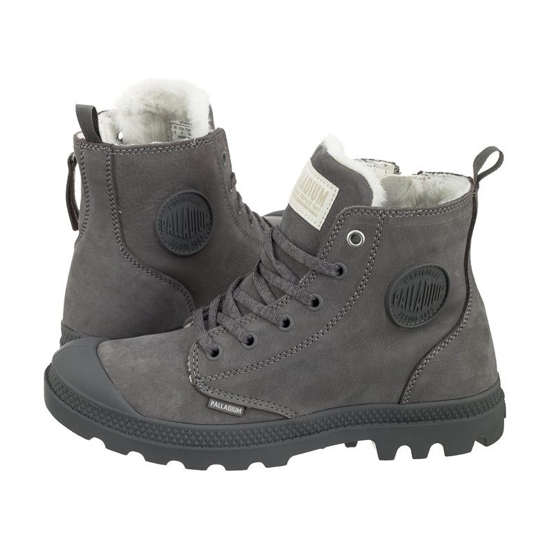 Palladium Pampa Hi Zip WL Cloudburst/Charcoal Gray 95982-055-M (PA45-b) sports Shoes