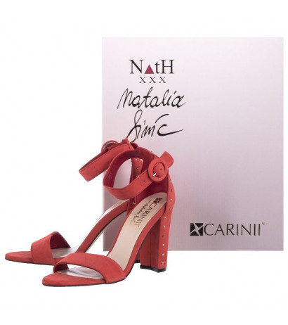 Carinii Czerwone B4410-H55-000-000-B16 (CI383-a) shoes