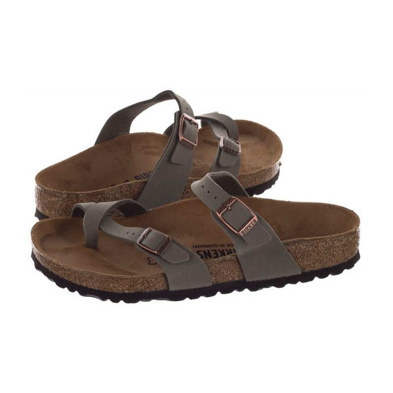 Birkenstock Mayari Nubuck Stone 71071 (BK83-a) flip flops