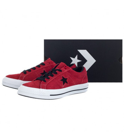 Converse One Star OX Enamel Red/Black/White 163246C (CO376-b) sports Shoes