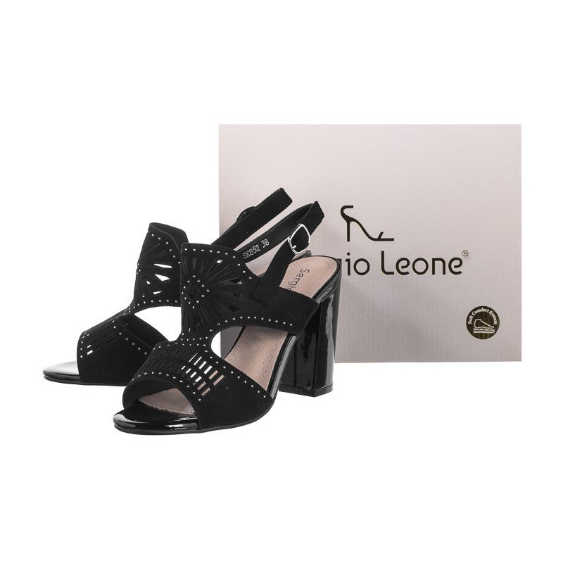 Sergio Leone Czarne SK852 (SL295-a) shoes