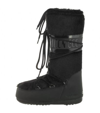 Moon Boot Icon Faux Fur Black 1408900 N001 (MB43-a) boots