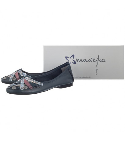 Maciejka Granatowe 01358-27/00-0 (MA563-b) ballerinas