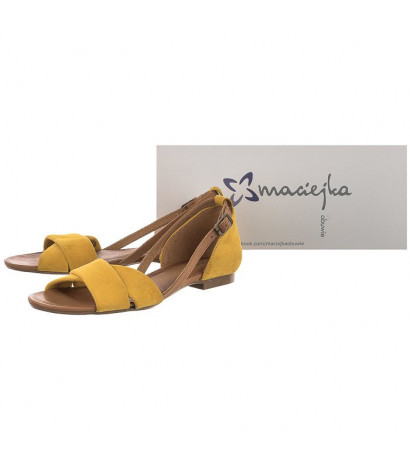 Maciejka Żółte 04614-07/00-5 (MA598-b) sandals