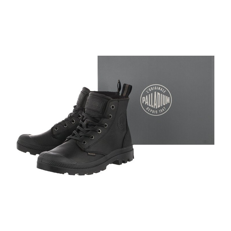 Palladium Pampa Zip Lth Ess Black 76888-008-M (PA64-a) boots