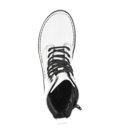 FLY London Rami Rio White (Blk Stch) P211043010 (FL323-b) shoes