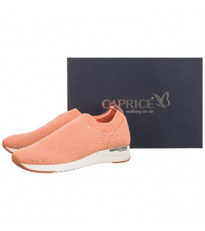 Caprice Różowe 9-24700-26 675 Peach Knit (CP254-b) sports Shoes