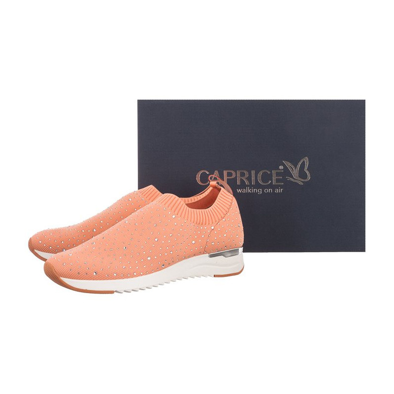 Caprice Różowe 9-24700-26 675 Peach Knit (CP254-b) sports Shoes