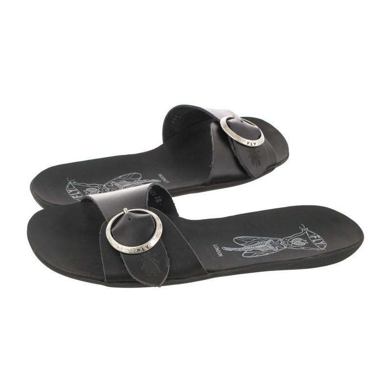 FLY London Moly Bridle Black P144759000 (FL342-a) Women's Shoes/Flip Flops