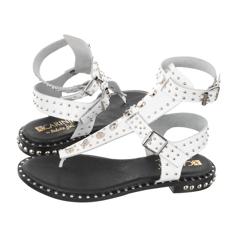 Carinii Białe B6014-L46-000-000-000 (CI600-b) sandals