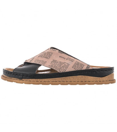 Maciejka Czarne/Brązowe 04986-01/00-0 (MA769-a) Women's Shoes/Flip Flops