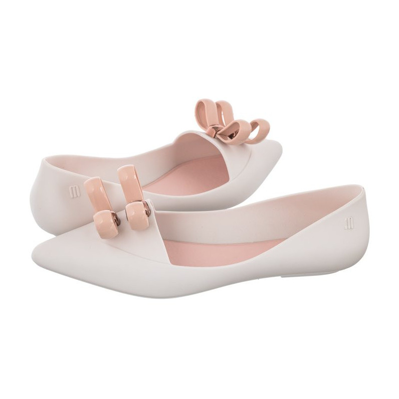 Melissa Pointy V AD 33375/50482 White/Pink (ML198-a) ballerinas