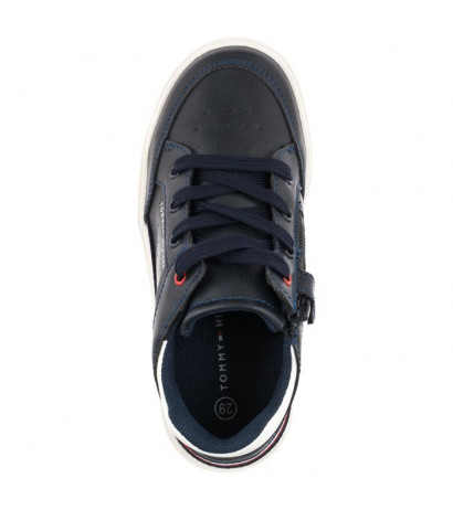 Tommy Hilfiger Mid Cut Lace-Up Sneaker T1B4-32043-0621 X007 Blue/White (TH262-a) sports shoes