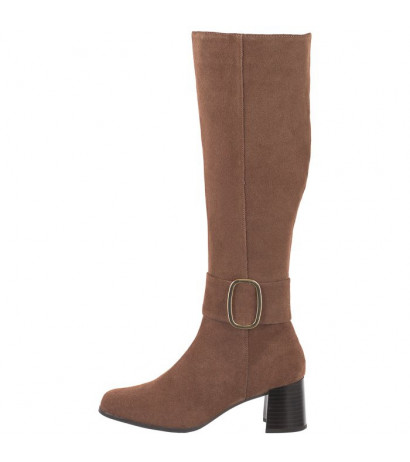 Caprice Brązowe 9-25516-27 343 Taupe Suede (CP276-a) boots