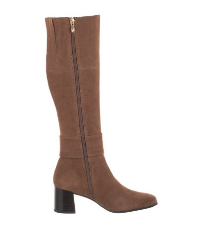 Caprice Brązowe 9-25516-27 343 Taupe Suede (CP276-a) boots