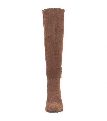 Caprice Brązowe 9-25516-27 343 Taupe Suede (CP276-a) boots