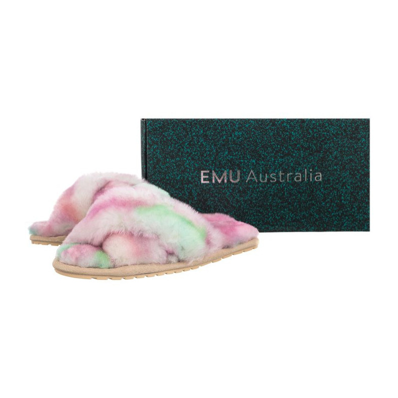 EMU Australia Mayberry Tie Dye Fairy Floss W12655 (EM372-b) Women's Shoes/Flip Flops