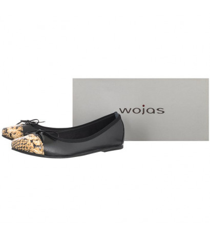 Wojas Czarne/Żółte 44004-58 (WO31-a) ballerinas